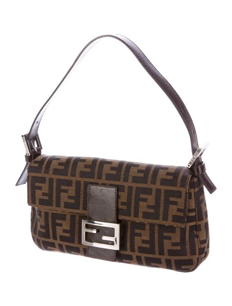 fendi zucca baguette shoulder bag|fendi baguette bag price.